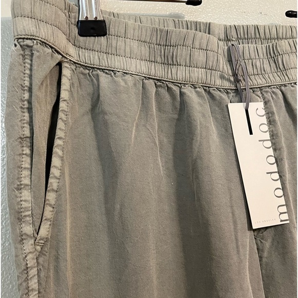 Mododoc Womens Beige Soft Comfy Cargo Joggers Pockets Size S NWT - Picture 7 of 15